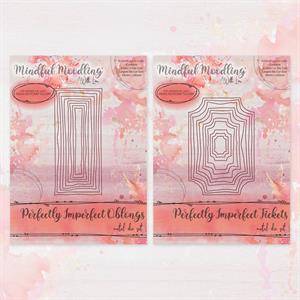 Mindful Moodling Perfectly Imperfect Ticket & Oblong Die Sets - X Dies - 642747