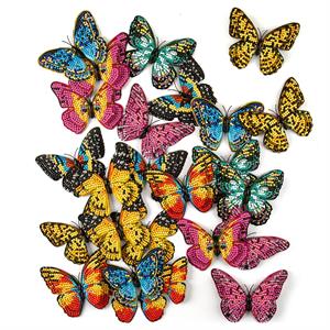 Crystal Art Decorative Double Layered Butterflies - 646768