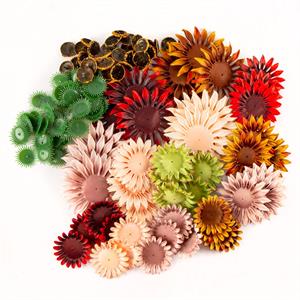 Forever Flowerz Vintage Sunflowers - Makes Approx. 80 Pieces - 649878