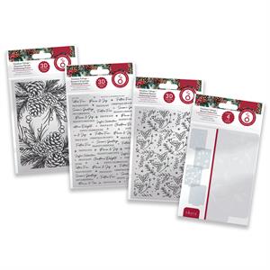 Tonic Studios Timeless Tidings - 3D Embossing Folder & Stencil Collection - 650697