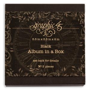 Graphic 45 Album in a Box - Black - 653528