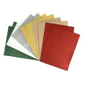 Trimits Christmas Glitter Acrylic Felt 12 Piece Bundle -  23 x 30cm - 658051