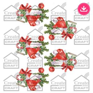 Create & Craft Vintage Christmas Illusions Santa's Hat Digital Download - 660030