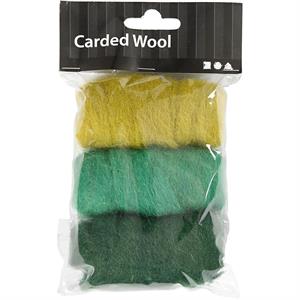 Creativ Carded Wool Kit - Green Harmony - 3x10g  - 669996