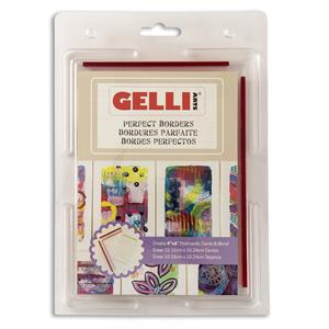 Gelli Arts Perfect Borders - Create 4x6" Postcards & More! - 680298