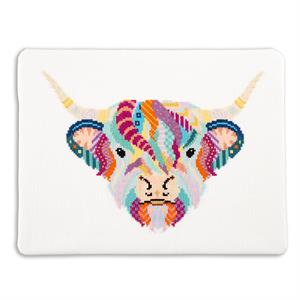 Meloca Designs Mandala Highland Cow Cross Stitch Kit - 684939