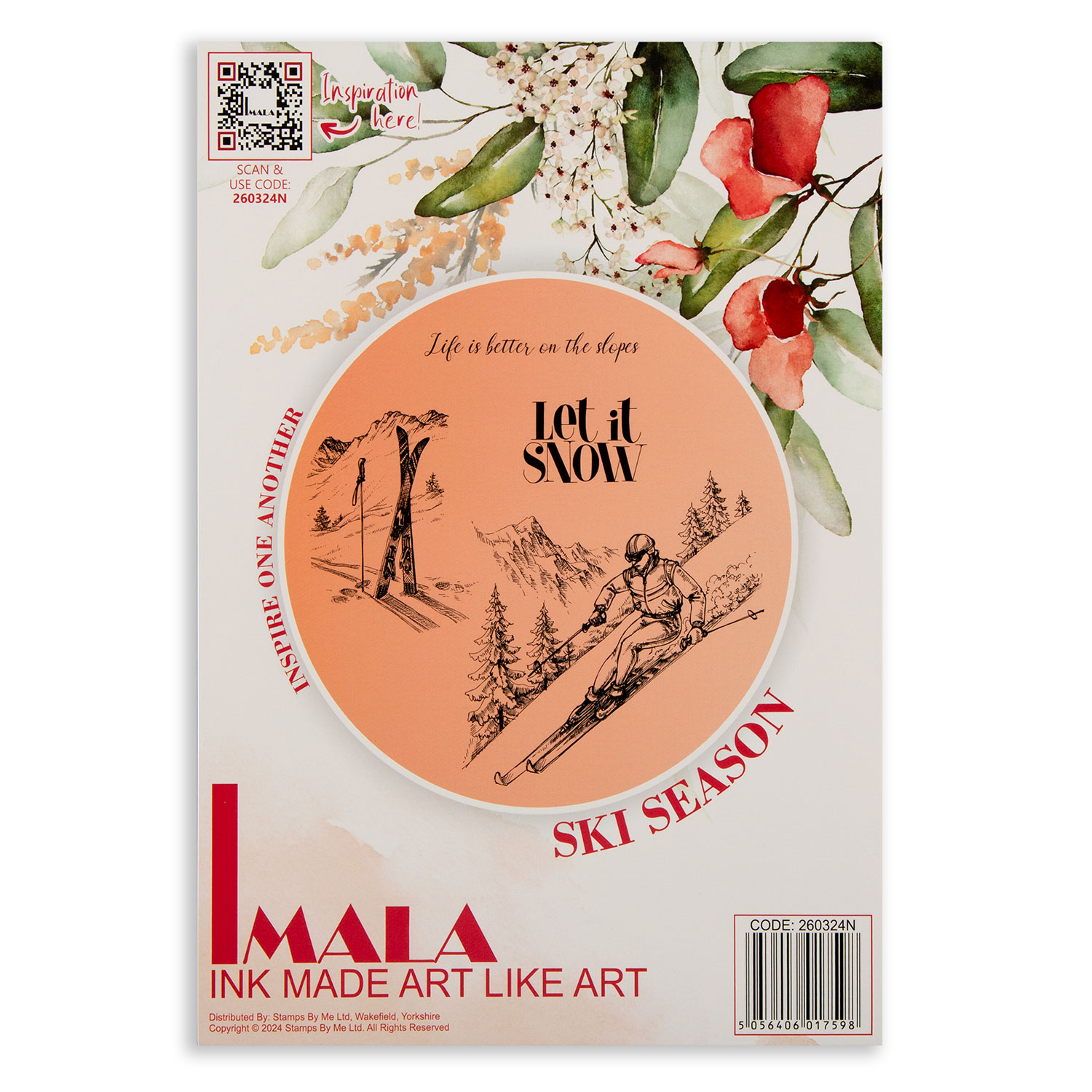 IMALA Chrismas Icons A5 Stamp Pick-n-Mix - Choose Any 3 - Ski Season - 4 Stamps