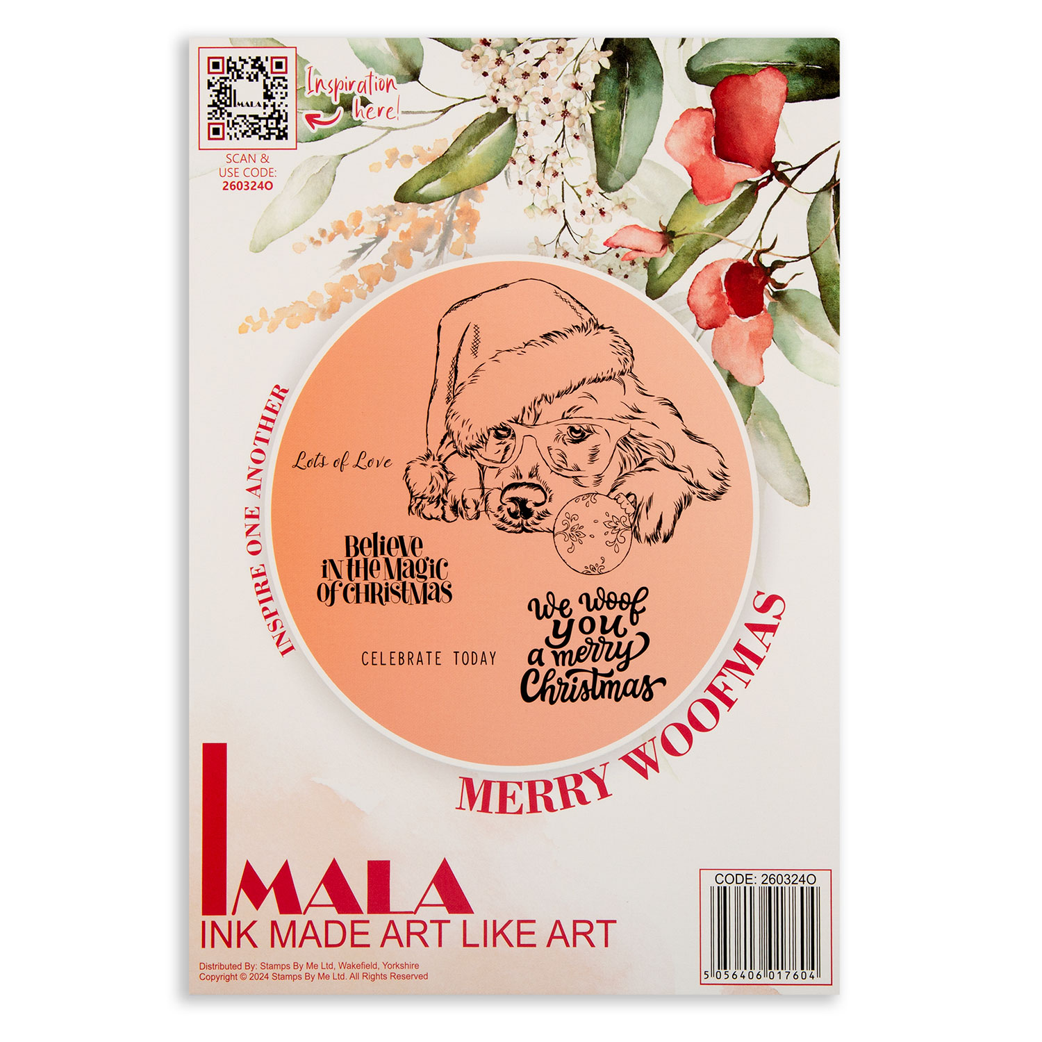 IMALA Chrismas Icons A5 Stamp Pick-n-Mix - Choose Any 3 - Merry Woofmas - 5 Stamps