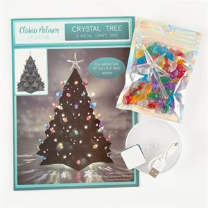 Claina Palmer Designs The Crystal Tree Collection - Die Set, Merry Mix Bulb Set & Rechargeable LED - 688097