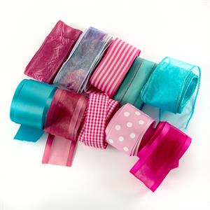 Dawn Bibby Pink & Turquoise Luxury Ribbon Selection - LIMITED EDITION - 694074