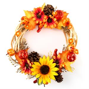 Dawn Bibby Sunflower & Pinecone Willow Wreath Kit - 698028