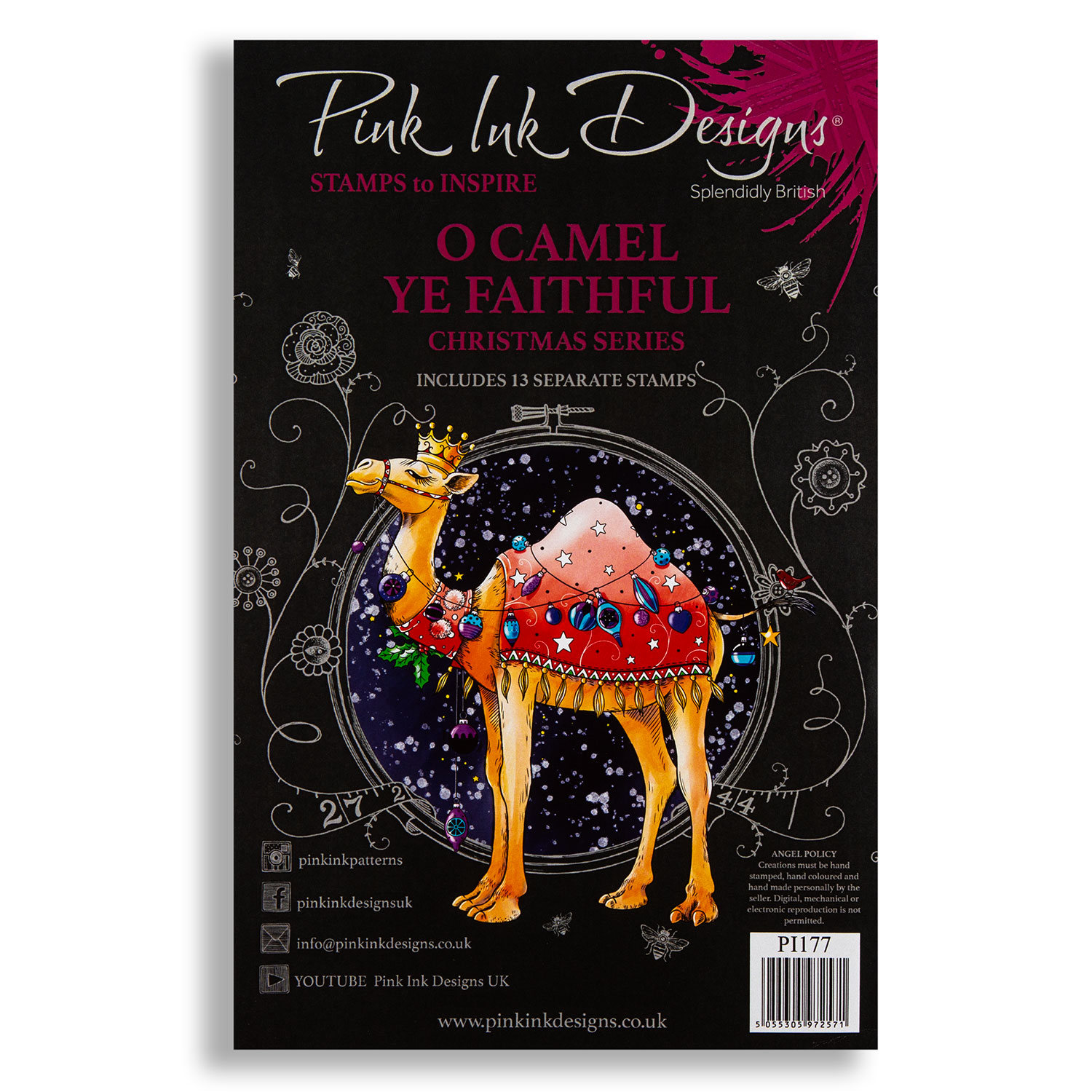 Pink Ink Designs 6"x 8" Stamps Sets Pick-n-Mix - Choose 2 - O Camel Ye Faithful - 13 Stamps
