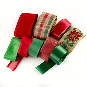 Dawn Bibby Red & Green Luxury Ribbon Set - Contents May Vary - 720926