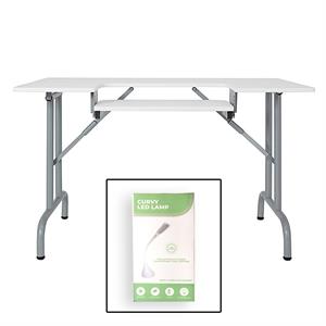 Sewing Online Folding Multipurpose Sewing Table - with Free Curvy LED Desk Light Worth £34.99 - 727409