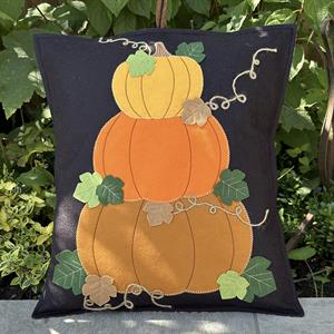 Daisy Chain Designs Autumn Pumpkin Cushion Pattern & Starter Kit  - 728207