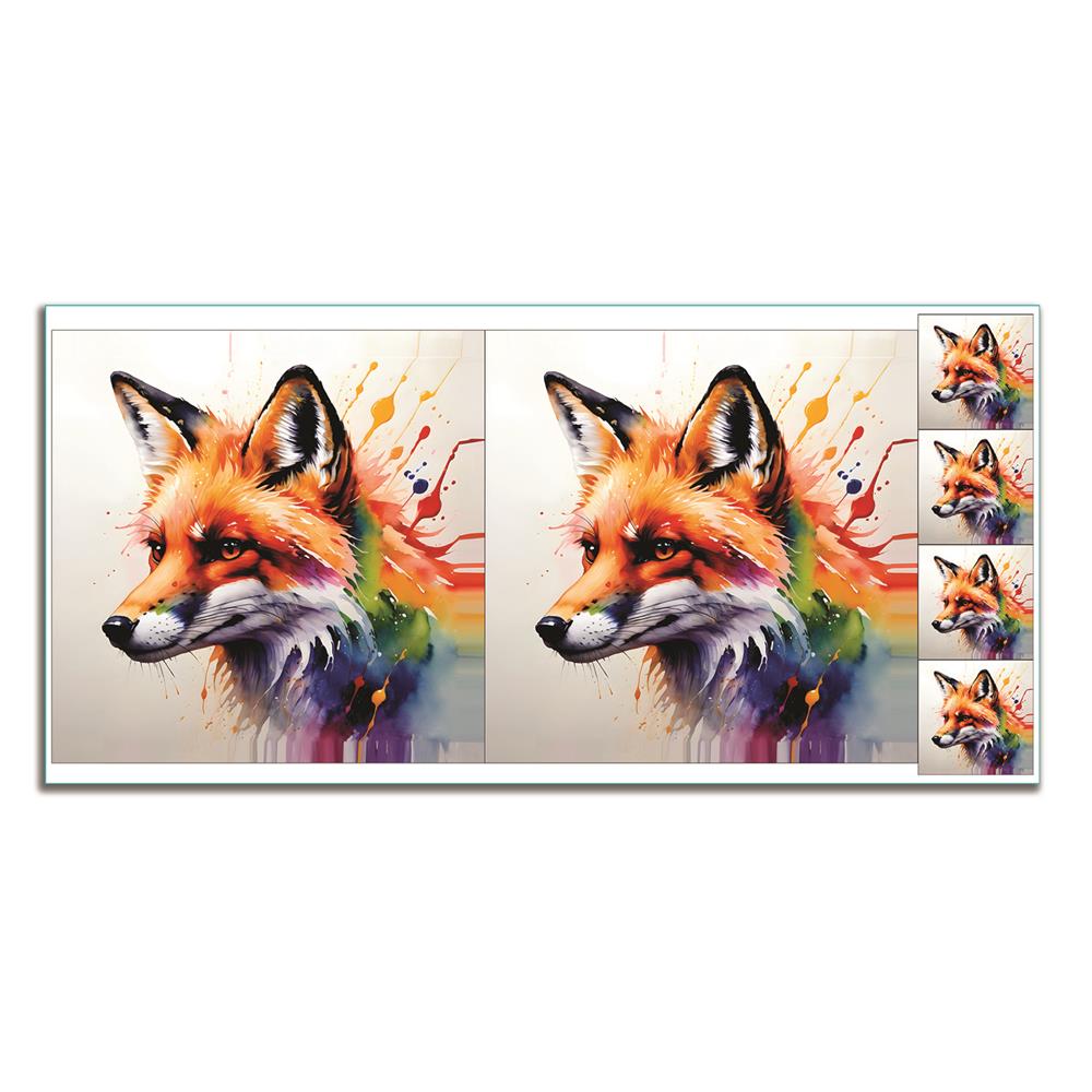 Craft Yourself Silly Bag & Cushion Panels with 4 x Charms - Pick N Mix - Pick Any 2 - Rainbow Fox 