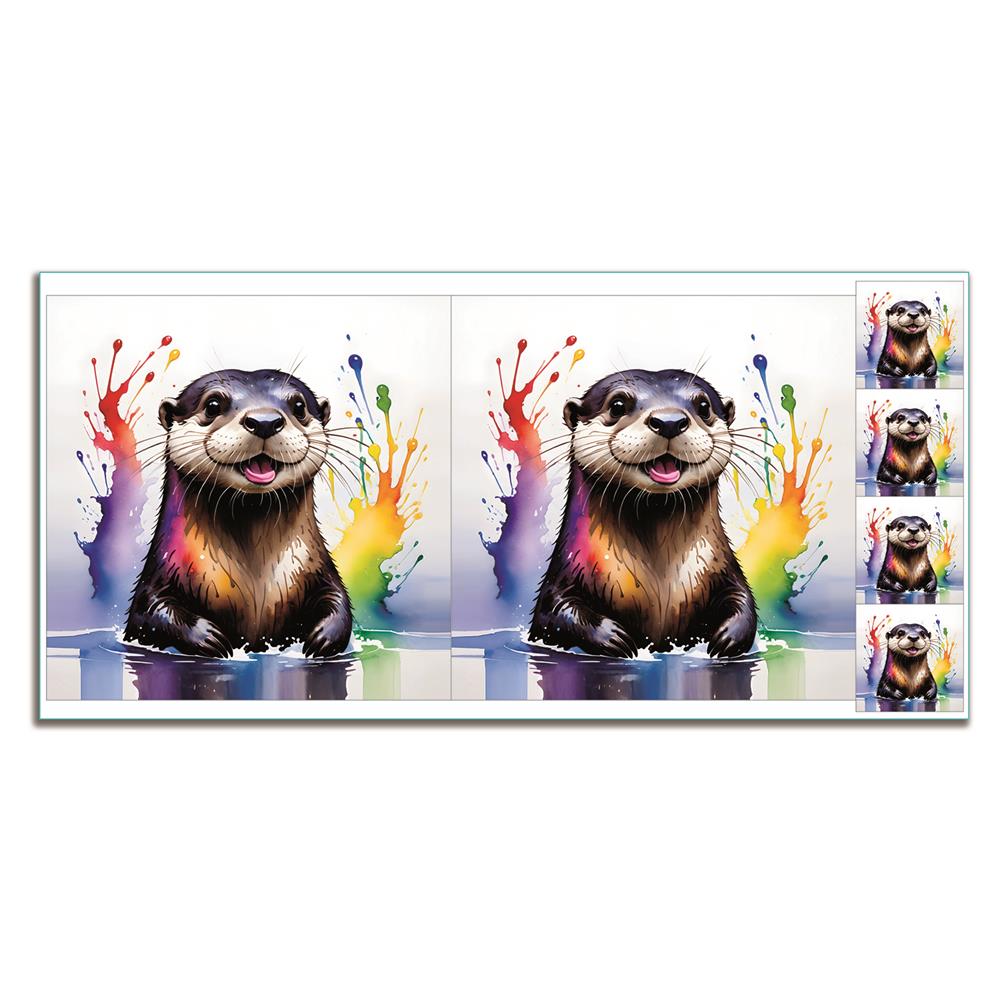 Craft Yourself Silly Bag & Cushion Panels with 4 x Charms - Pick N Mix - Pick Any 2 - Rainbow Otter