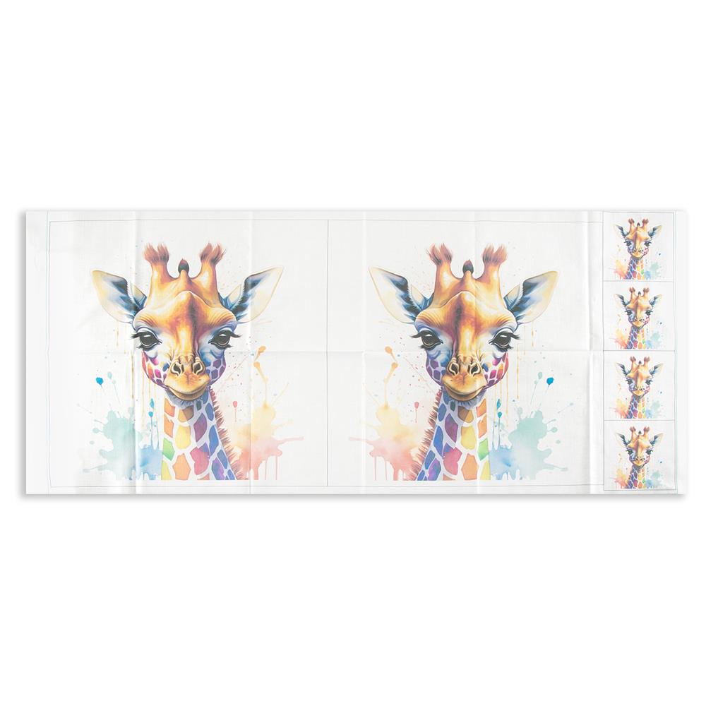 Craft Yourself Silly Bag & Cushion Panels with 4 x Charms - Pick N Mix - Pick Any 2 - Rainbow Giraffe