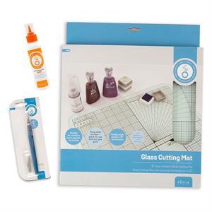 Tonic Studios 12x12" Glass Cutting Mat, Craft Knife & Tacky Glue 120ml - 731825