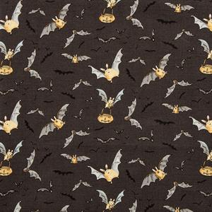 Clothwork Halloween Parade Bats in Black 0.5m Fabric Length - 732748