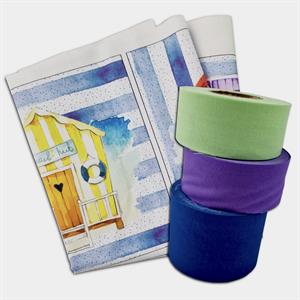 Craft Yourself Silly Beach Hut Panel & Co-ordinating Rolls - 739571