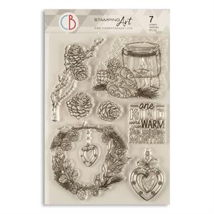 Ciao Bella Clear Stamp Set 6"x8" - Warm Heart - 746267