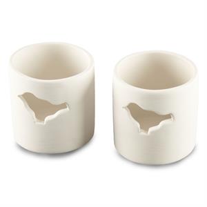 Personal Impressions Bisque Tea Light Holders - 746746