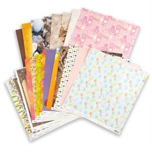 Pink Frog Crafts 12x12” Mixed Scrapbooking Papers - 50 Sheets - 125gsm Approx. - 755314