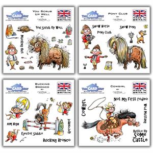 The Card Hut Mark Bardsley: Horsing Around Stamp Collection - 4 x Stamp Sets - 765509