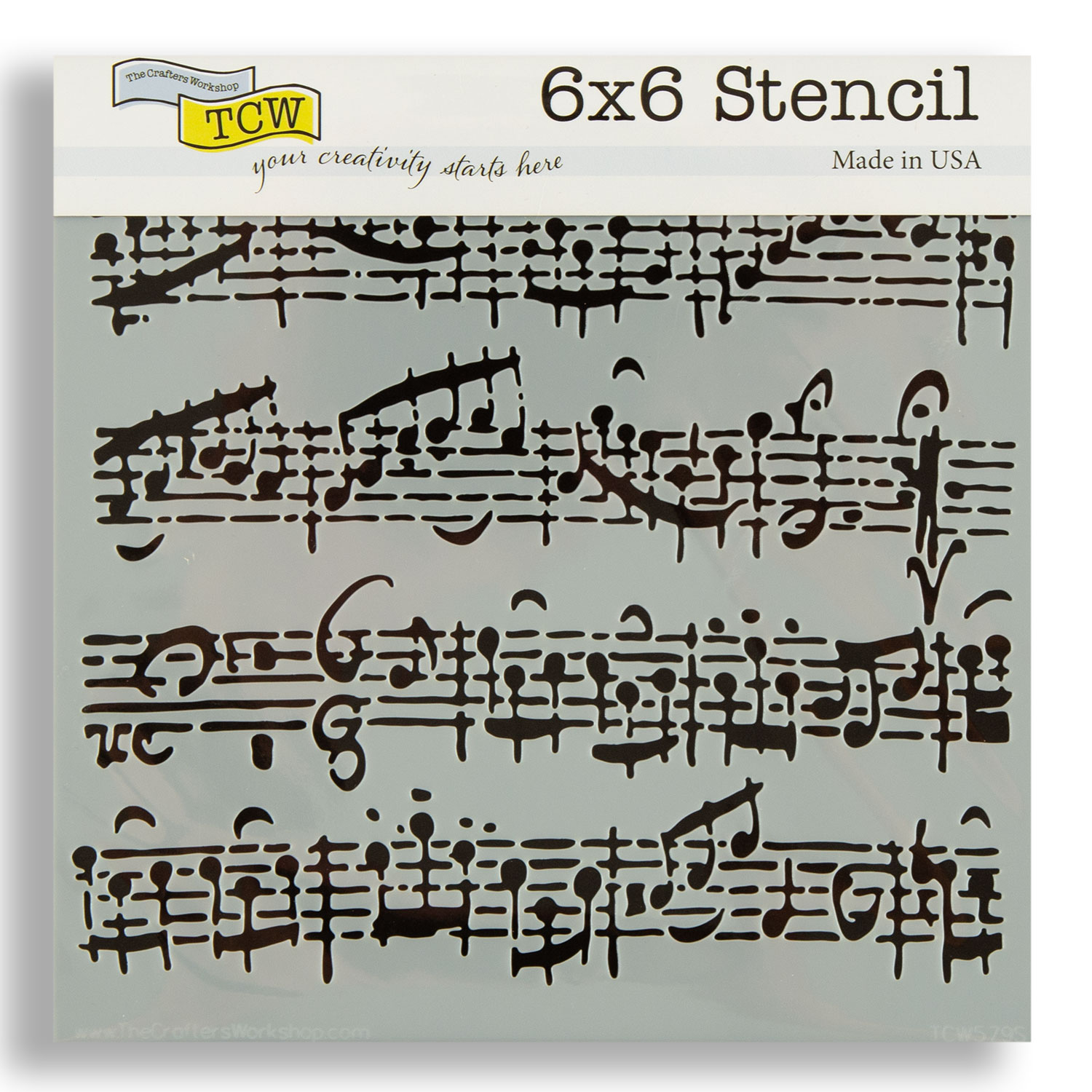 TCW 6x6" Christmas Stencil Pick N Mix - Choose 3 - Sheet Music