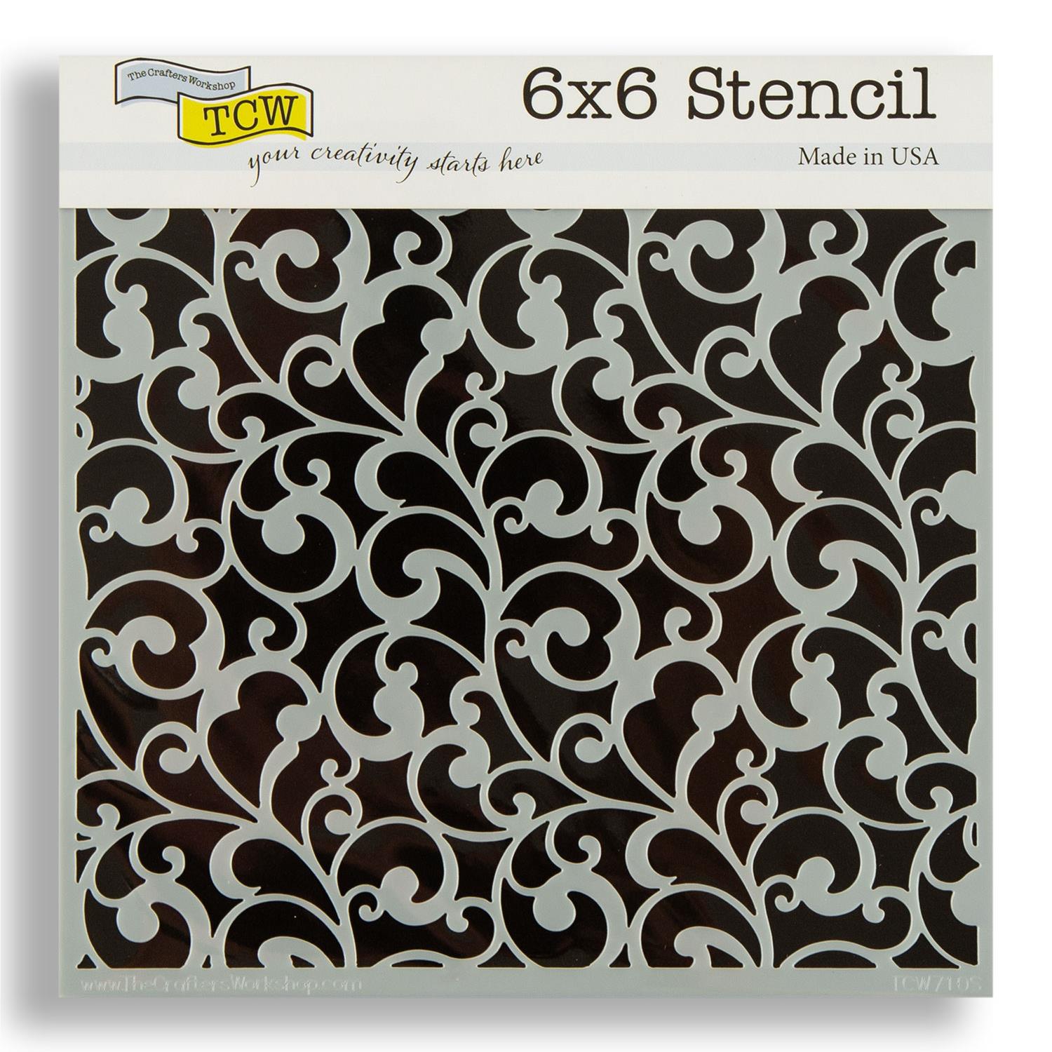 TCW 6x6" Christmas Stencil Pick N Mix - Choose 3 - Endless Swirls