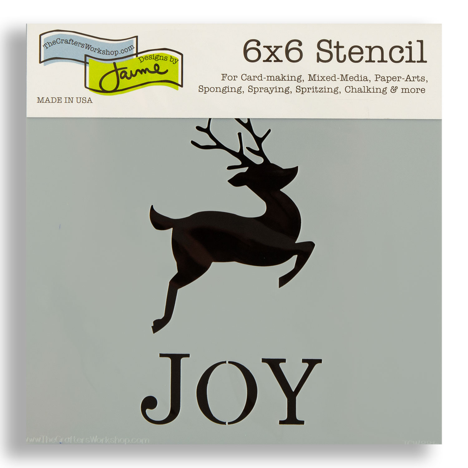 TCW 6x6" Christmas Stencil Pick N Mix - Choose 3 - Reindeer Joy