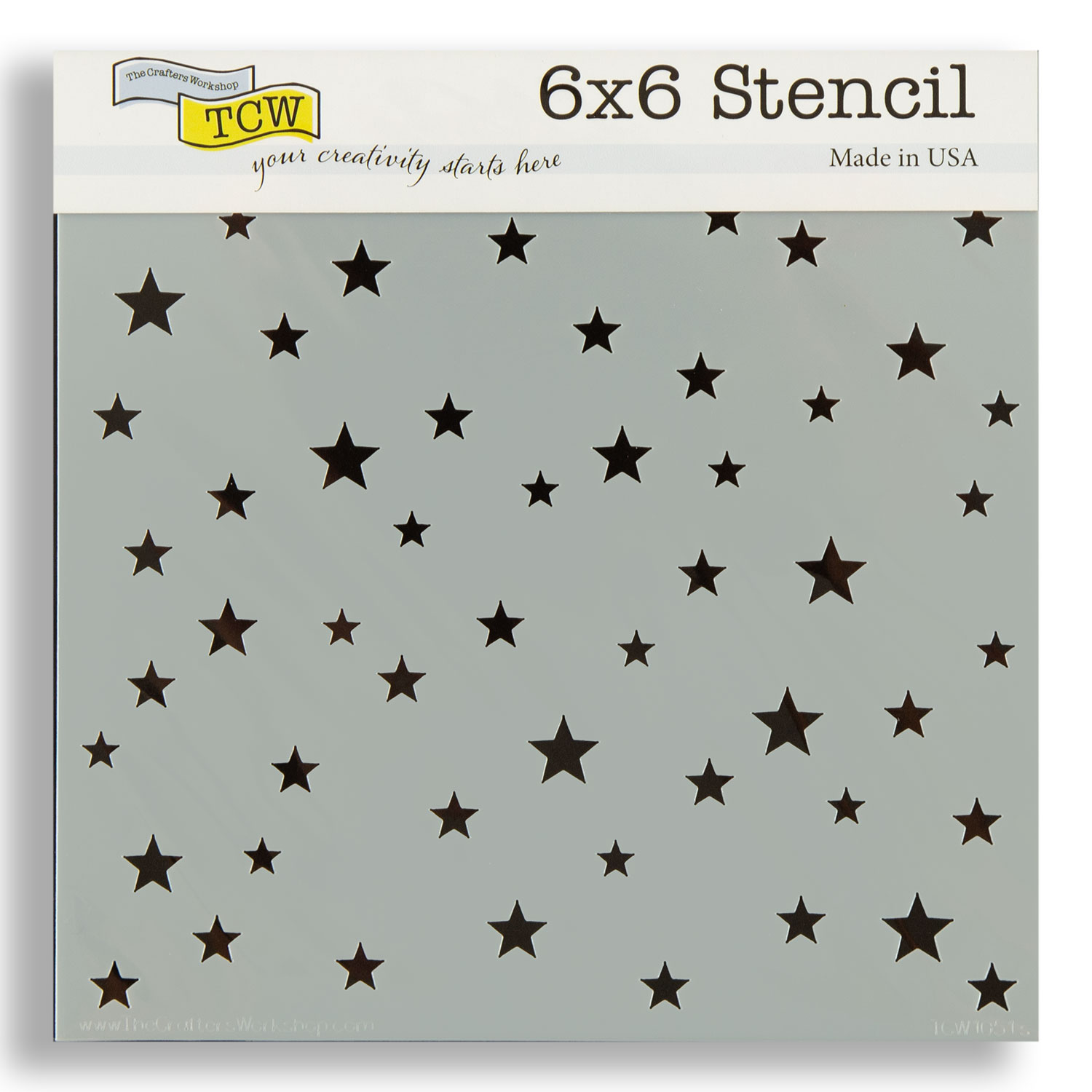 TCW 6x6" Christmas Stencil Pick N Mix - Choose 3 - Starry Stars