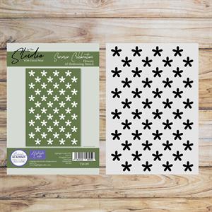 Craft Master Flowers Embossing Pattern Stencil - A5 - 790175