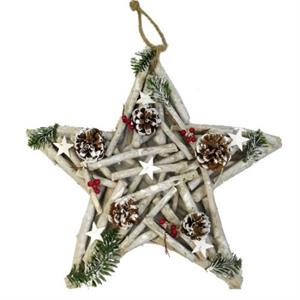 Craft Master Christmas Twiggy Star Decoration With Free Lights - 790337