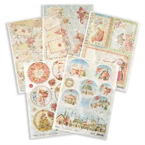 Ciao Bella Dear Santa Rice Papers - 5 Designs, 5 Sheets - 795103