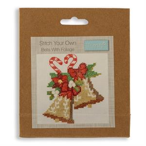 Trimits Christmas Bells with Foliage Counted Cross Stitch Kit - 796087
