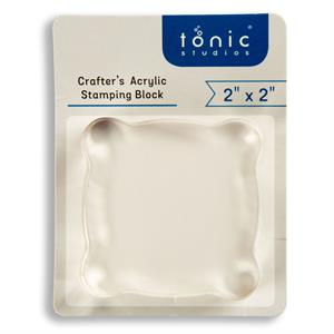 Tonic Studios Crafter's Acrylic Stamping Block - 2x2" - 804493