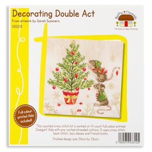 Bothy Threads Dancing Double Act Counted Cross Stitch Kit - 26 x 26cm - 812961