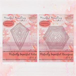 Mindful Moodling Perfectly Imperfect Kite  & Hexagon Die Sets - X Dies - 818558