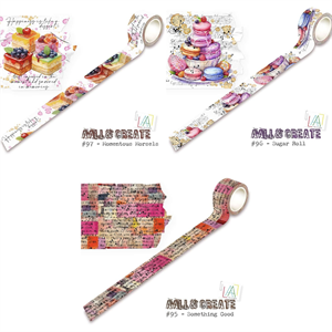 AALL & Create 3 x Washi Tapes - Something Good, Sugar Roll & Momentous Morsels - 827798