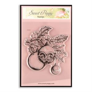 Sweet Poppy Stencils Stamp - Holly Bauble  - 830214