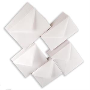 Dawn Bibby Creations 100 White Linen Envelopes - 5 Sizes - 832009