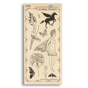 Chocolate Baroque April Year of Stamping (YOS) DL Unmounted Rubber Stamp - 835219