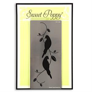 Sweet Poppy Stencil - Duo Birds - 844060