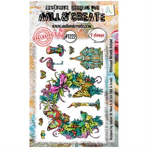 AALL & Create A6 Stamp Set - Ribboned Wreath Delight - 850862