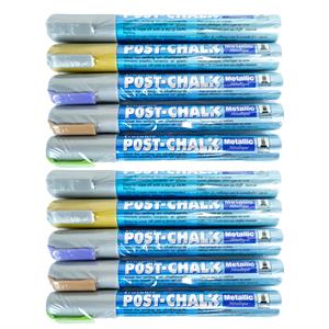 Kuretake Zig Poster Chalk Metallic Paint Pens 5 x 2 Colours - 851759