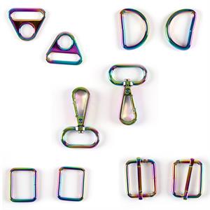 Fabric Freedom 25mm Rainbow Bag Making Hardware Essentials Pack - Contains 10pcs - 864703