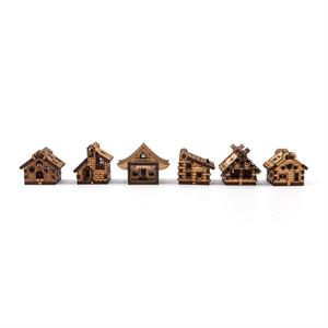 Samantha K Crafts 6 X MDF Assorted Mini Houses  - 883856