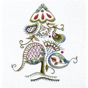 Dizzy & Creative  Crewel Embroidery Kit - Christmas Tree - 884137